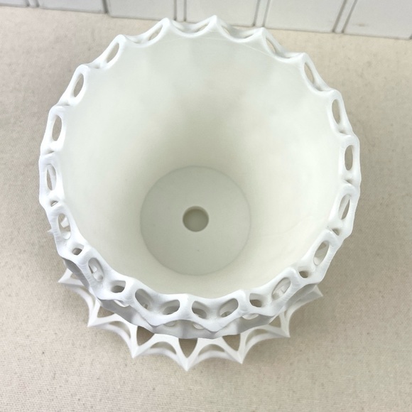 Invader Planter Pot, Small Indoor Flower Pot, Modern Planter with Saucer - Picture 3 of 9